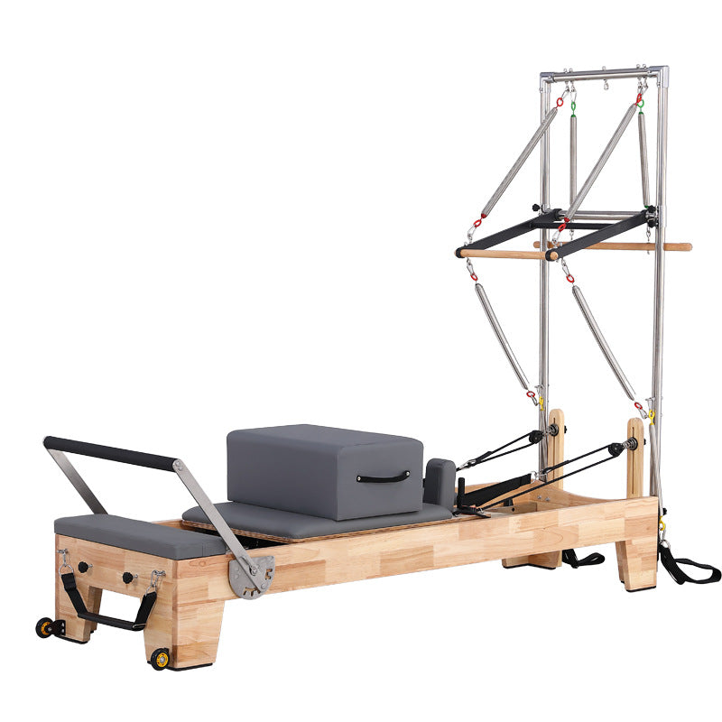 Pilates Wood Reformer With Tower T2-Cunruope®